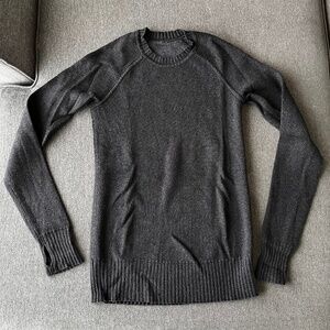 Lululemon Still Lotus Sweater *Reversible - Heathered Black XS